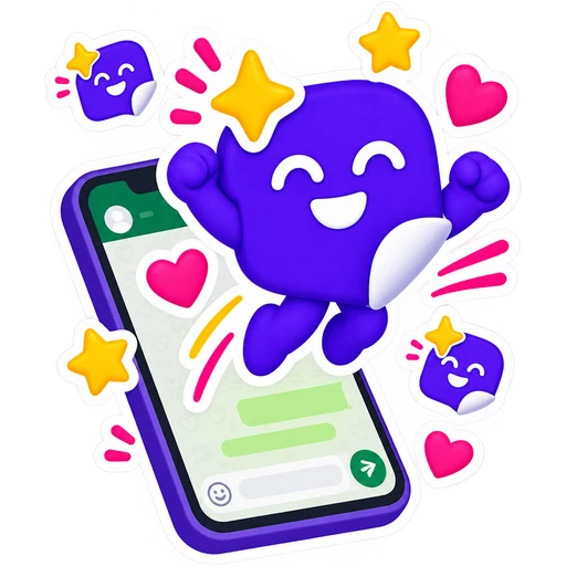 Figurinha do mascote do site